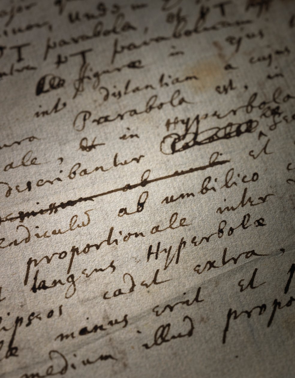 Two Pages of Revisions to the Principia Mathematica by Isaac Newton