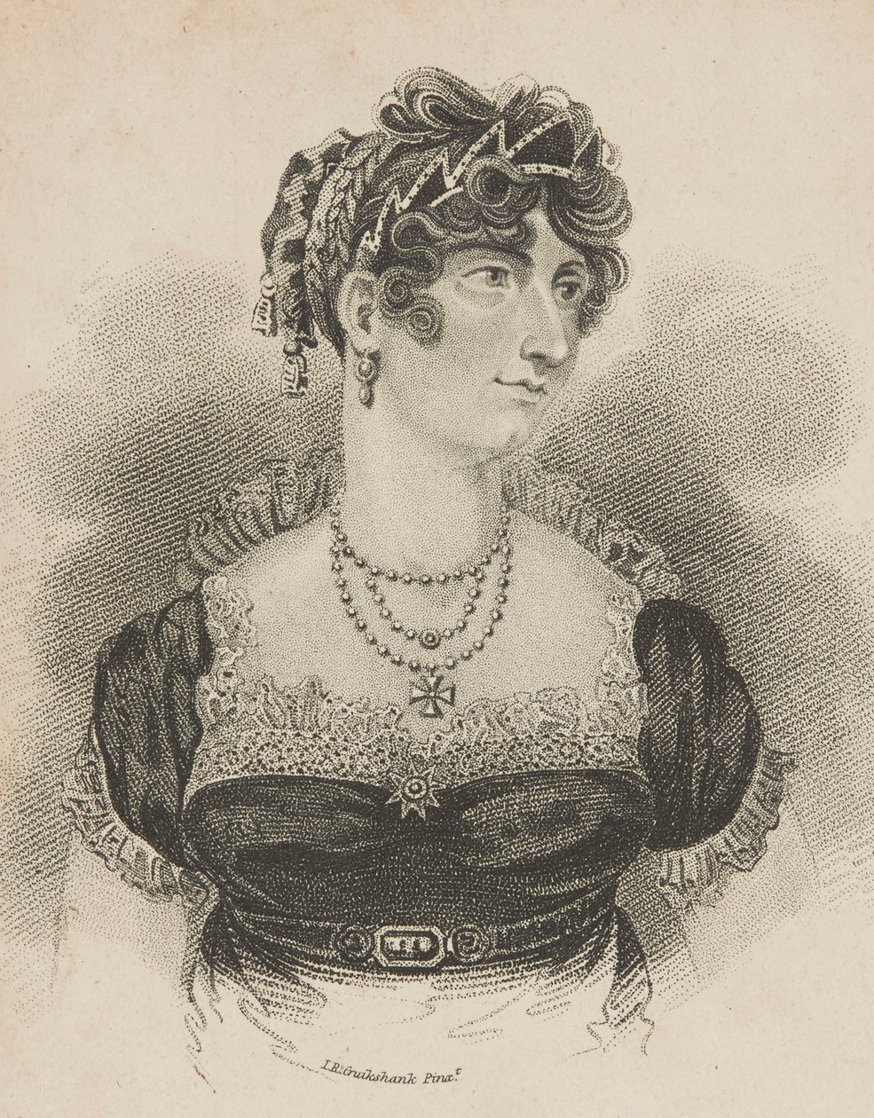 Her Royal Highness The Princess of Wales by Isaac Robert Cruikshank