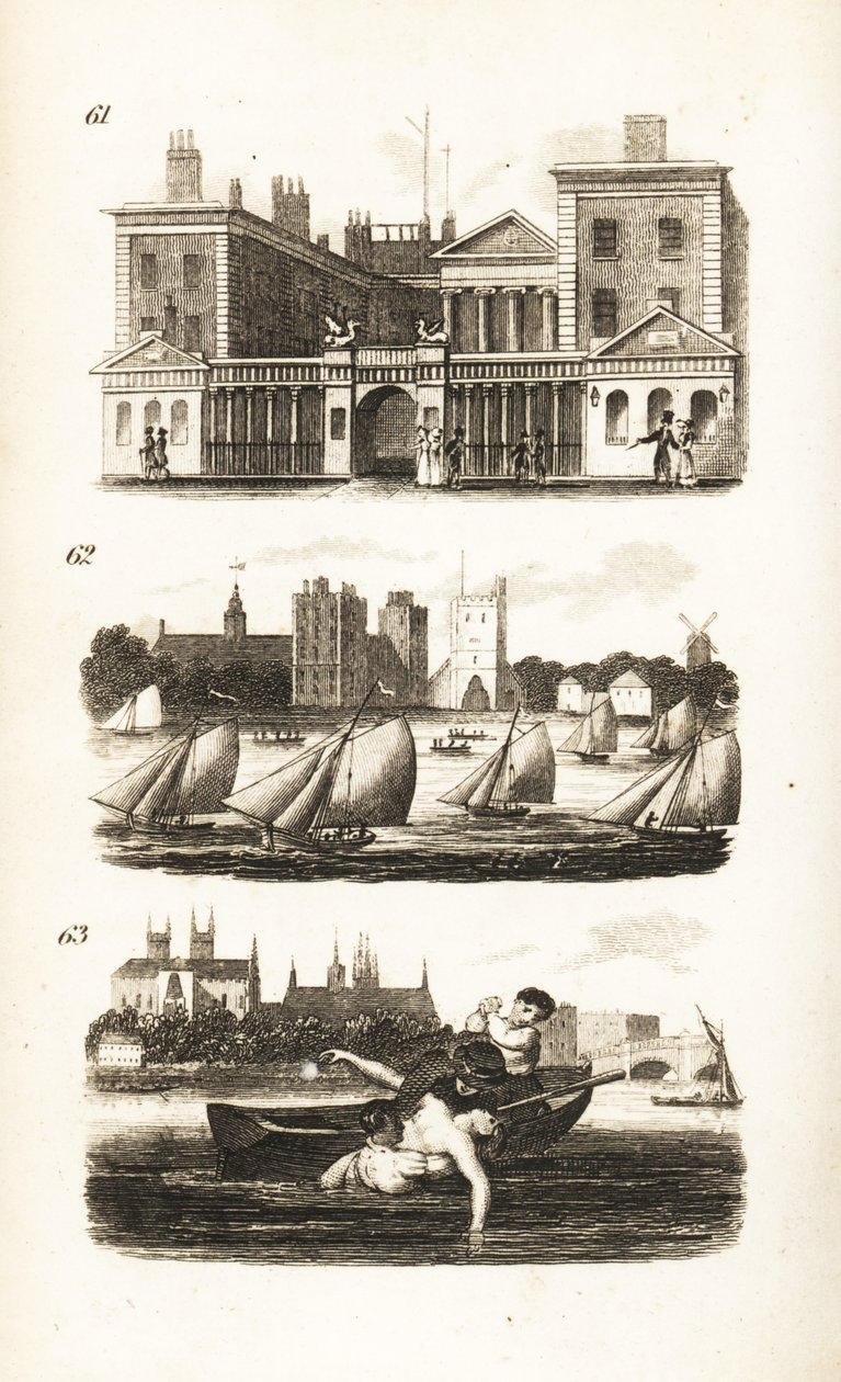The Admiralty Office, the Sailing Match and the Drowned Boy by Isaac Taylor