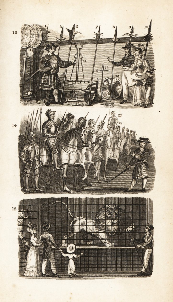 The Tower of London: the Armory, the Horse Armory and Wild Beasts in the Tower by Isaac Taylor