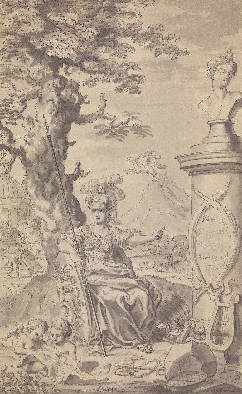 Town and Country Magazine - Frontispiece for 1769 (1st Issue Therefore No Vol. No.) by Isaac Taylor