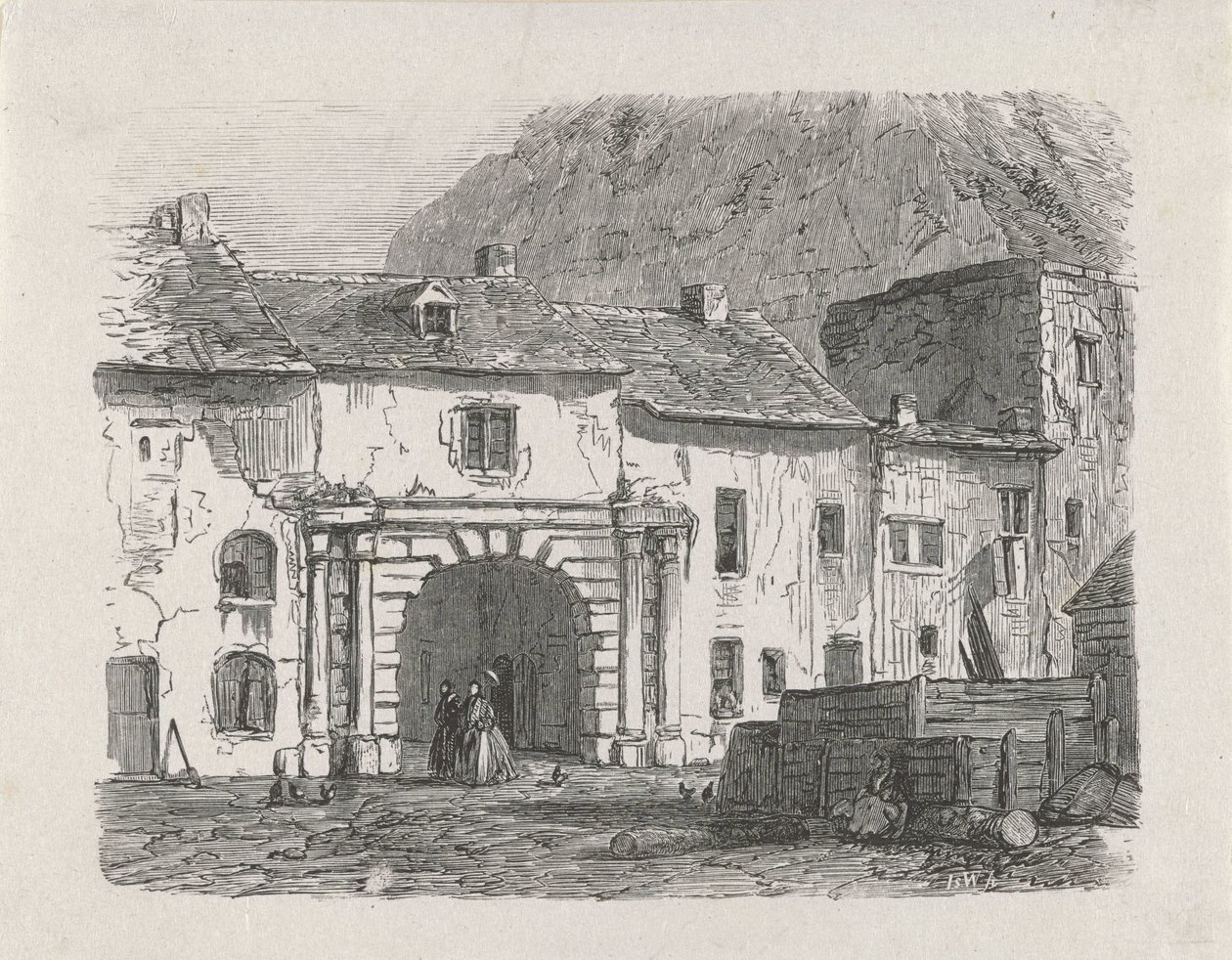 Gate in the Suburb Claussen of the City of Luxembourg by Isaac Weissenbruch