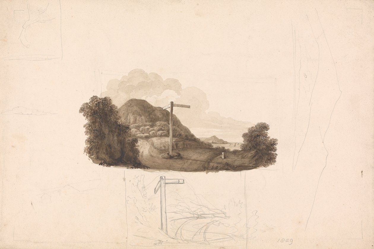 Sketch made for a Vignette by Mr. Ed Hall