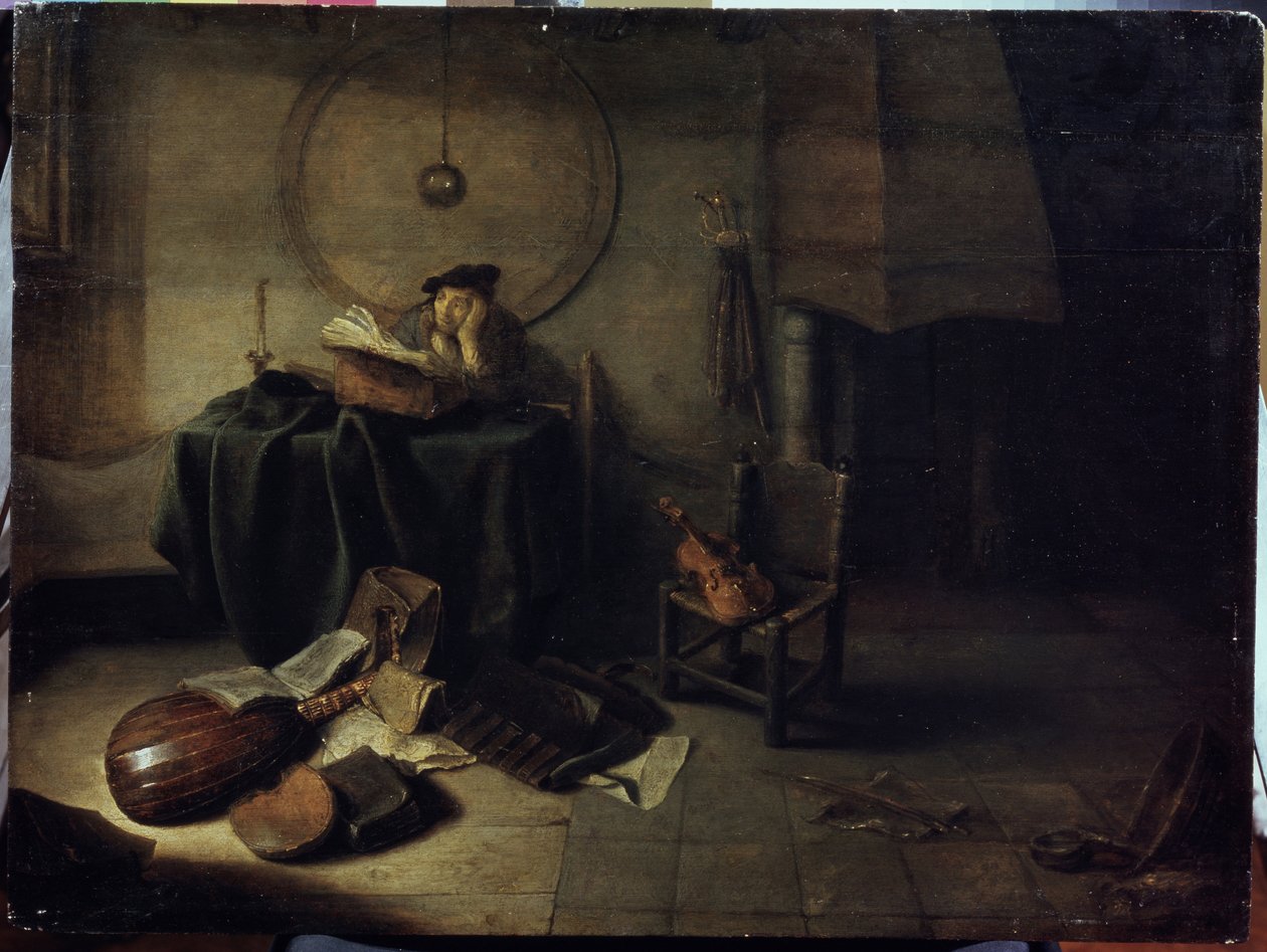 Melancholy II (Scientist in His Studio) by Isaac de Jouderville