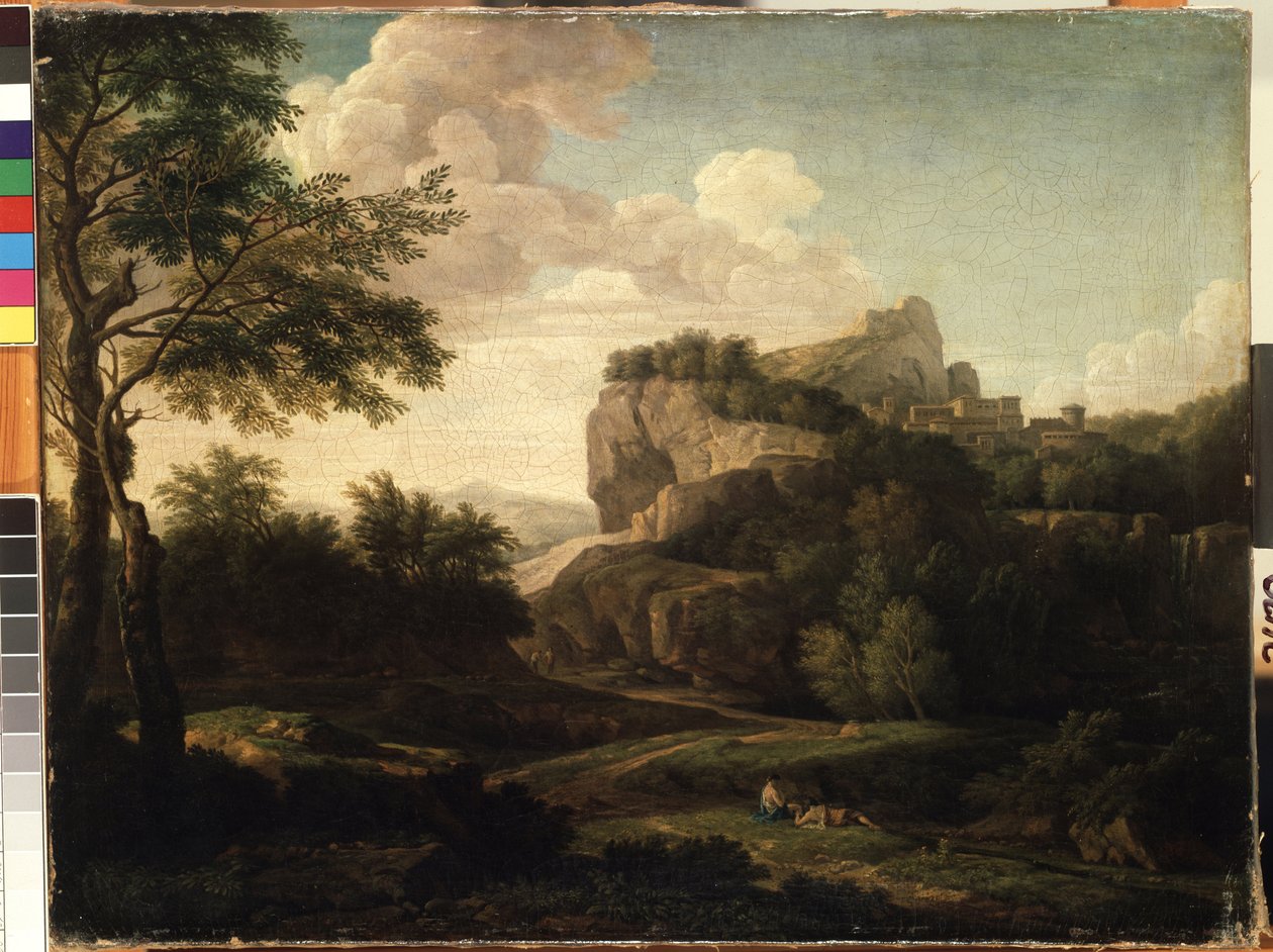 Landscape. Painting by Isaac de Moucheron, 18th century. Museum of Fine Arts of Mikalojus Konstantinas Ciurlionis, Kaunas, Lithuania by Isaac de Moucheron