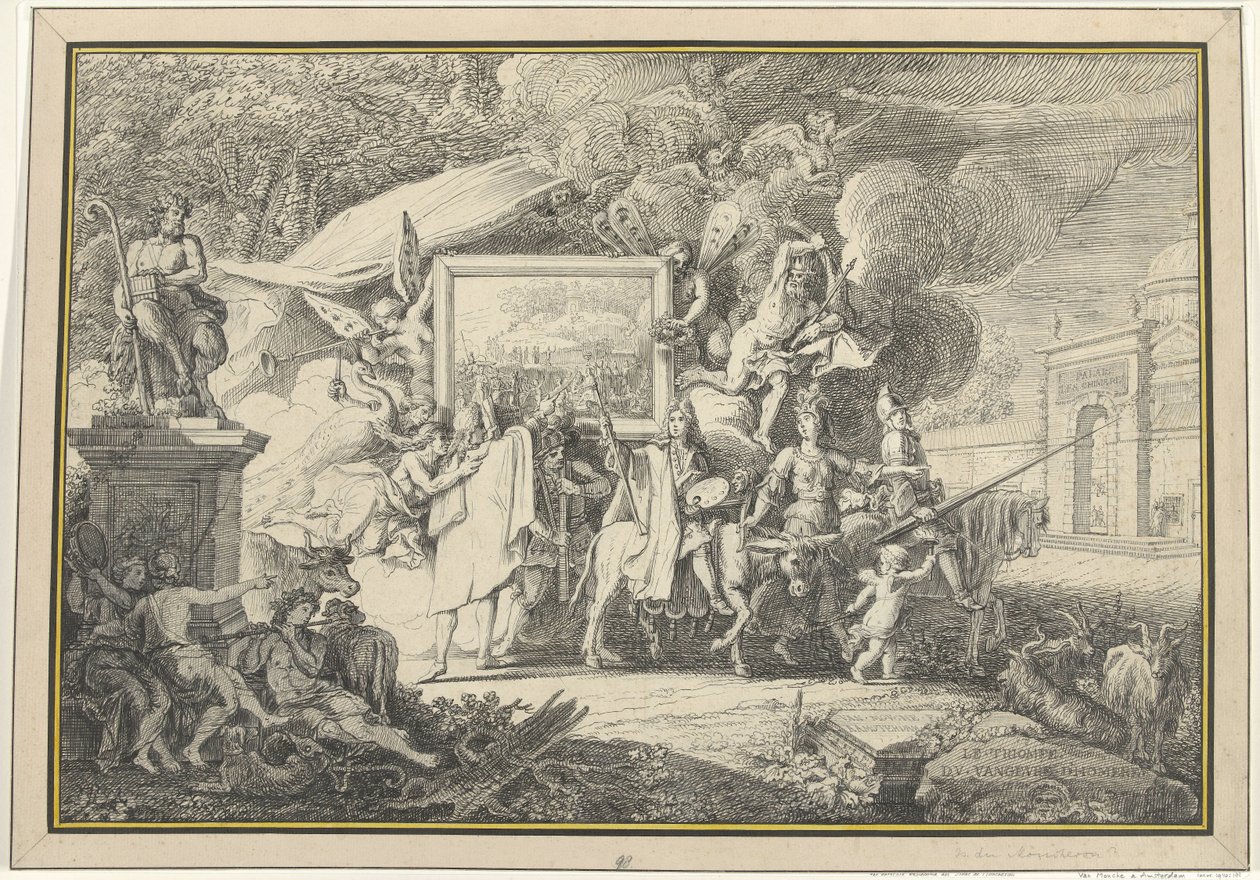 Satire on Painting and the French Academy by Isaac de Moucheron