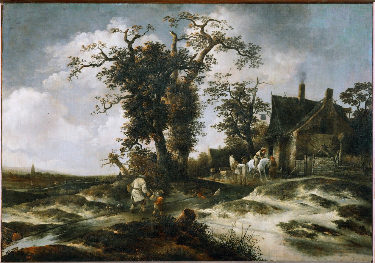The Inn in the Dunes by Isaack Jansz van Ostade