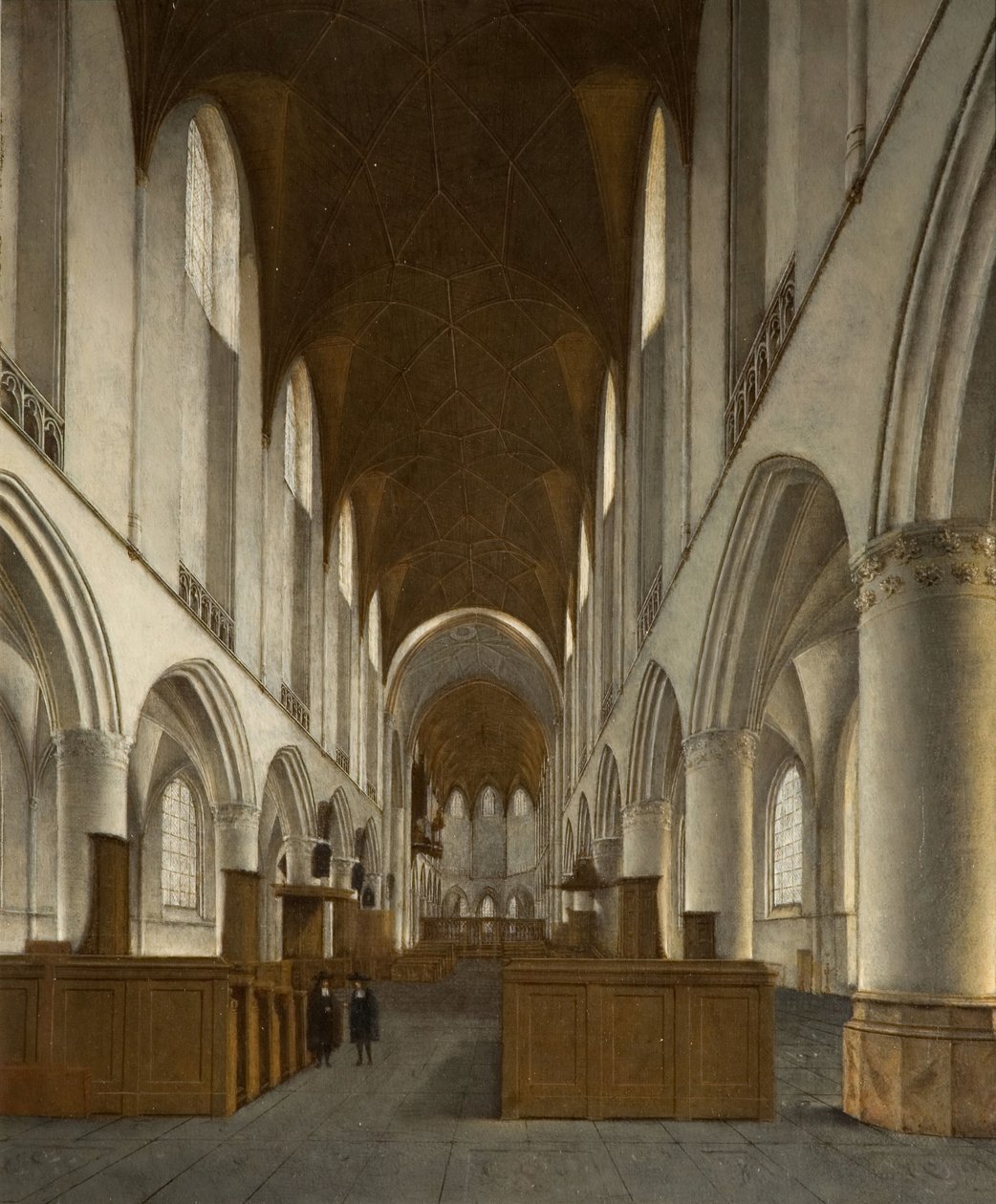 Interior of Saint Bavo, Haarlem, 1680 by Isaak van Nickele