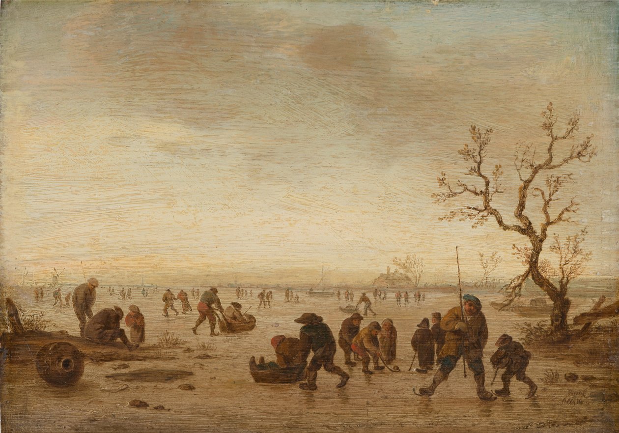 Skaters on the Ice by Isack van Ostade