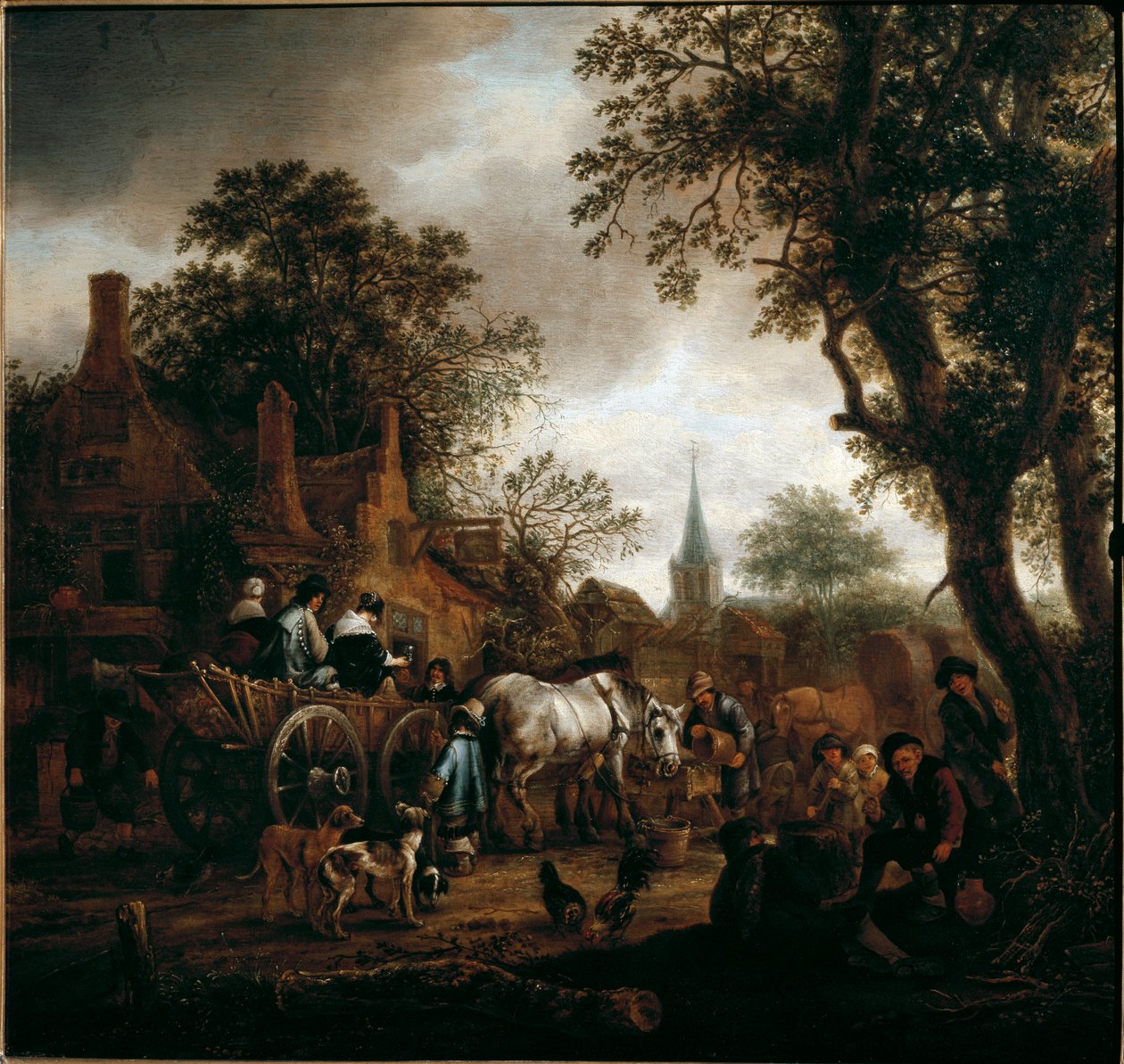 The Break at the Hostel by Isack van Ostade