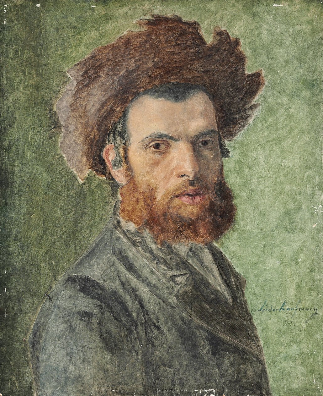 Portrait of a Young Hasidic Jew by Isidor Kaufmann