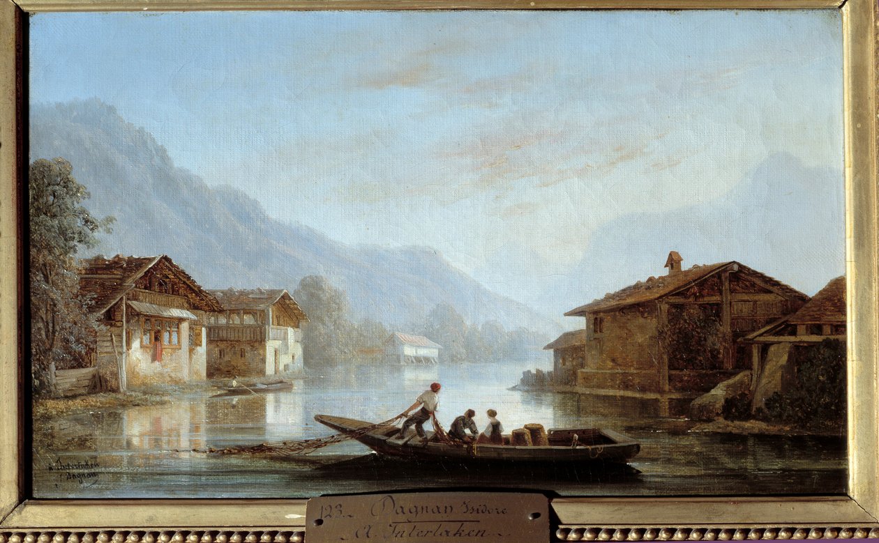 Swiss Fishermen at Interlaken by Isidore Dagnan