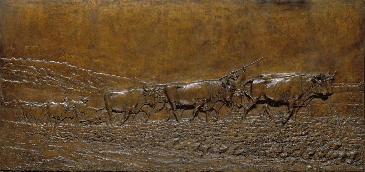 Plowing in the Nivernais by Isidore Jules Bonheur
