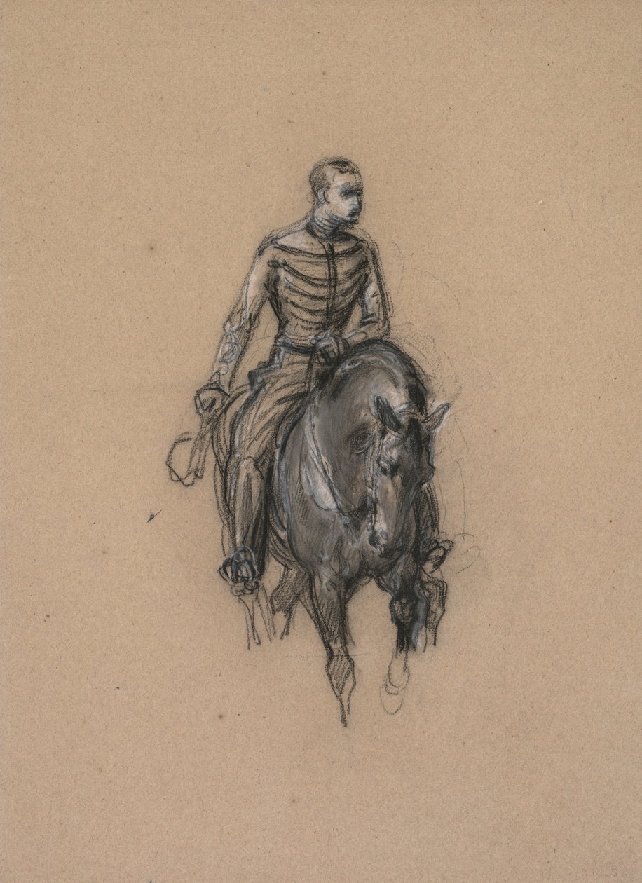 Soldier on Horseback, c. 1860 by Isidore Pils