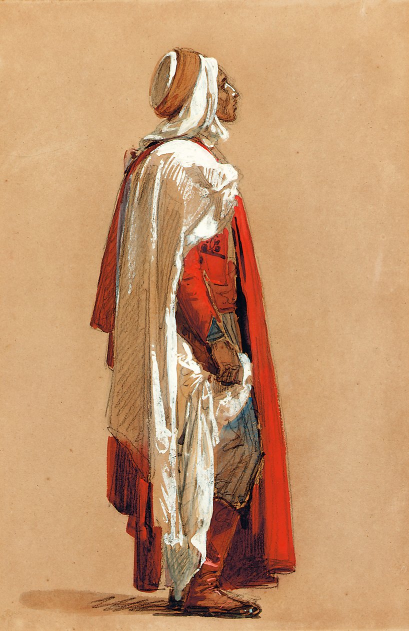 Study of a man in Oriental costume by Isidore Pils