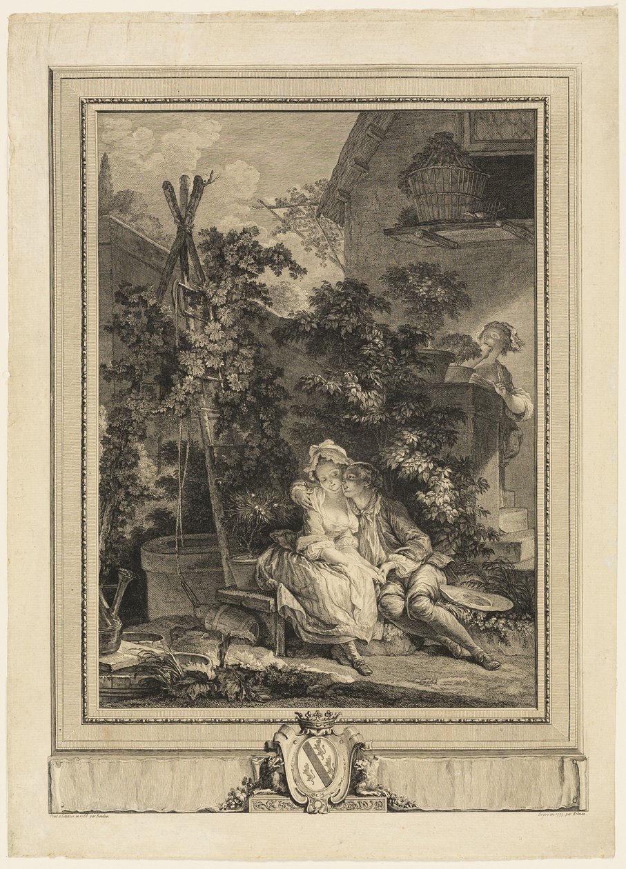 The Amorous Gardener by Isidore Stanislas Helman