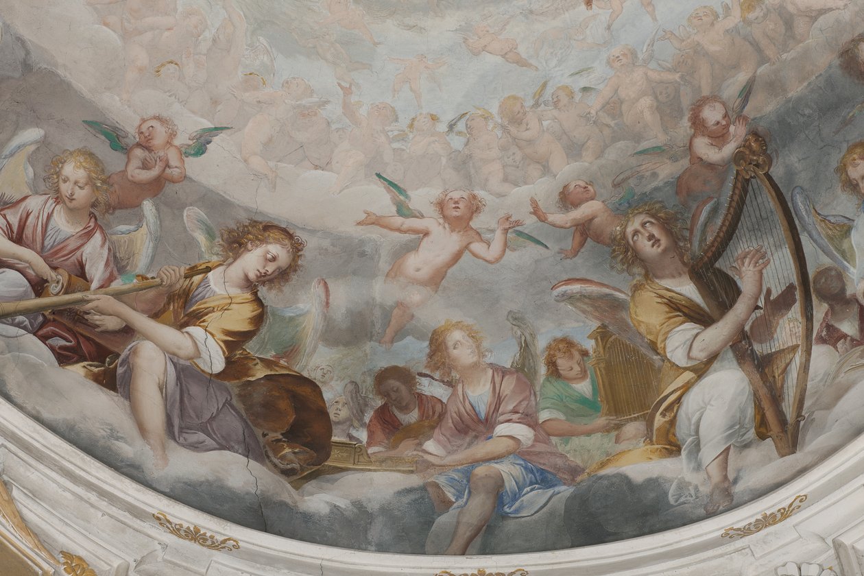 Angels, Musician Angels and Puttos (detail) by Isidoro Bianchi
