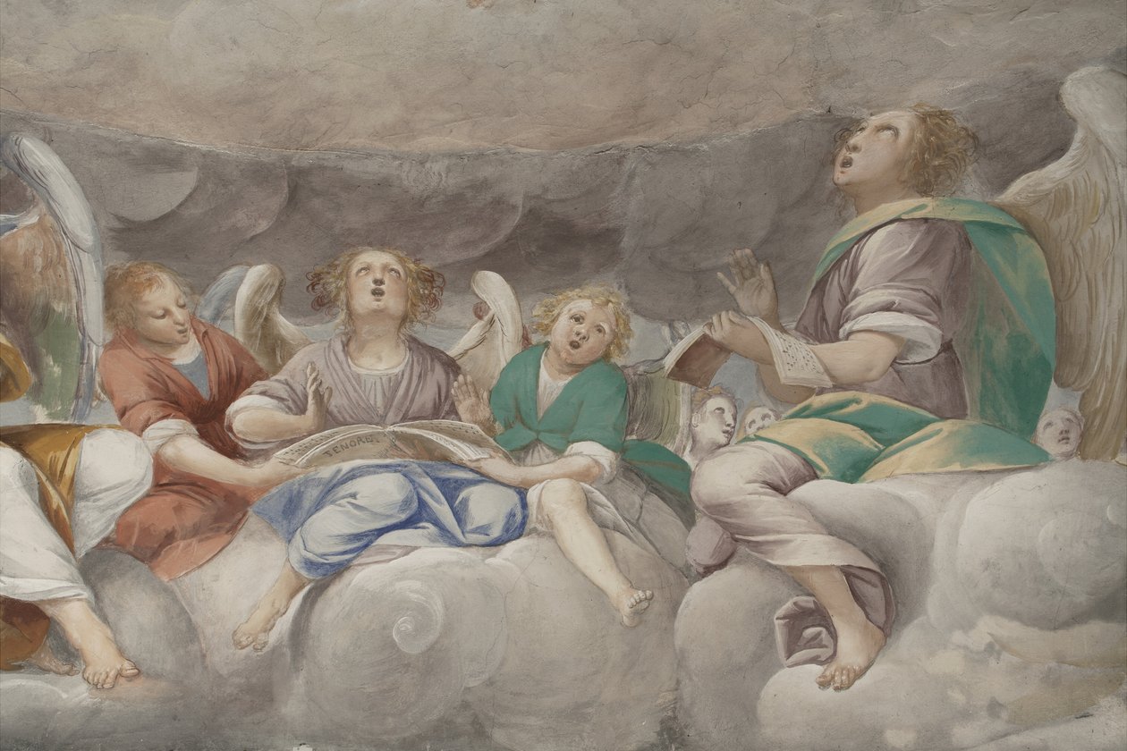 Angels, Musician Angels and Puttos (detail) by Isidoro Bianchi