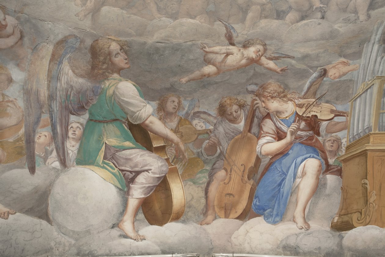 Angels, Musician Angels and Puttos (detail) by Isidoro Bianchi