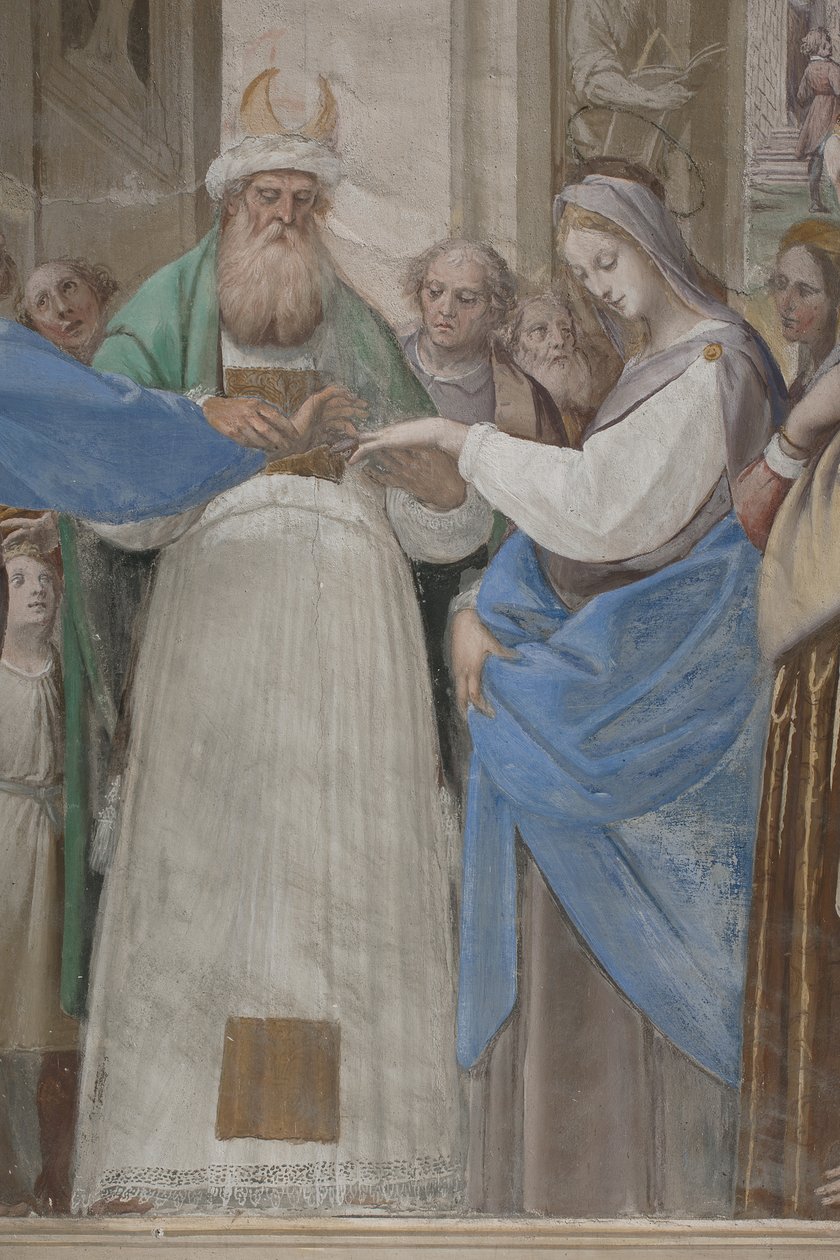 (Detail) The Marriage of the Virgin Mary by Isidoro Bianchi