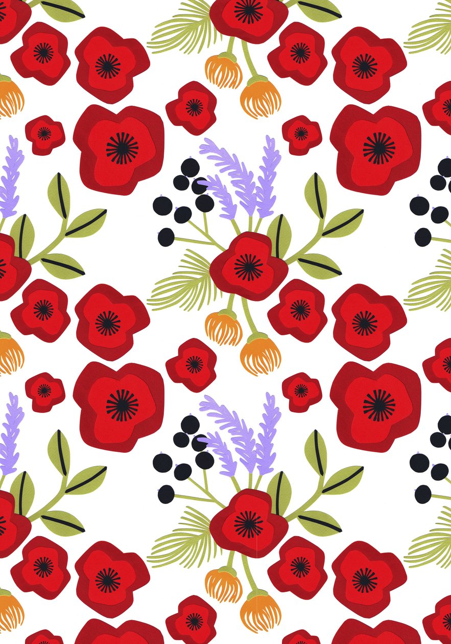 Poppy Print, 2015 by Isobel Barber