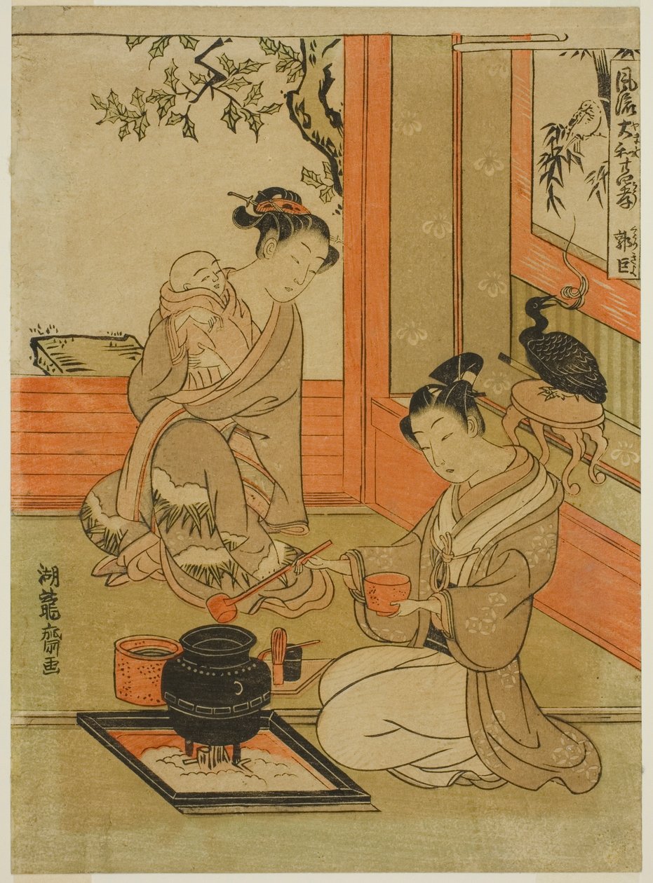 Kakkyo (Guo Ju), from the series "Fashionable Japanese Versions of the Twenty-four Paragons of Filial Piety" by Isoda Koryusai