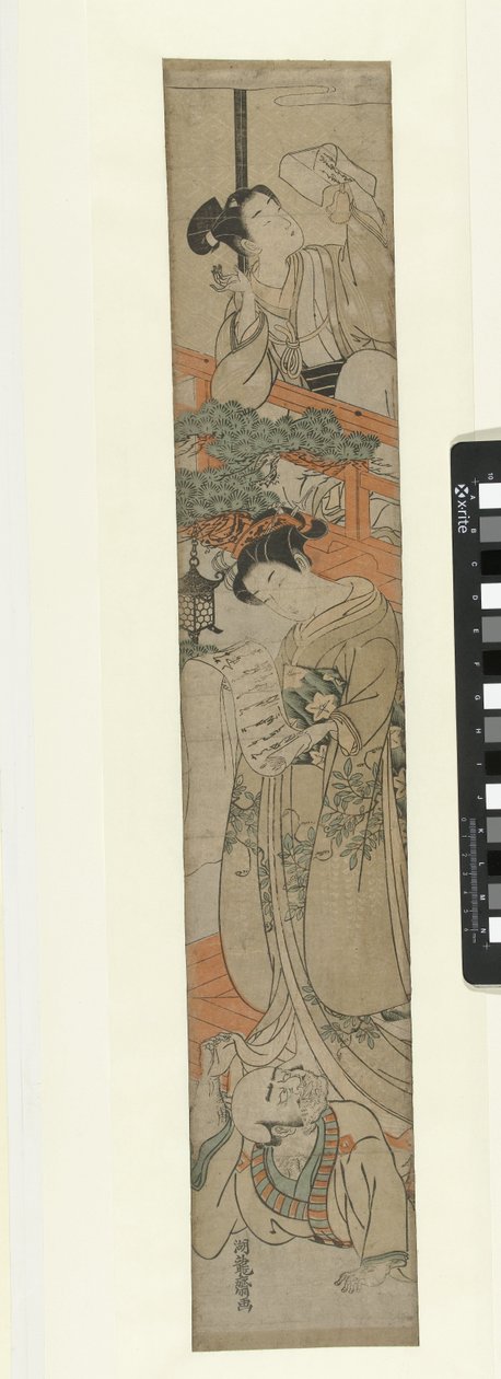 Parody of the Seventh Act of the Chushingura Play by Isoda Koryusai