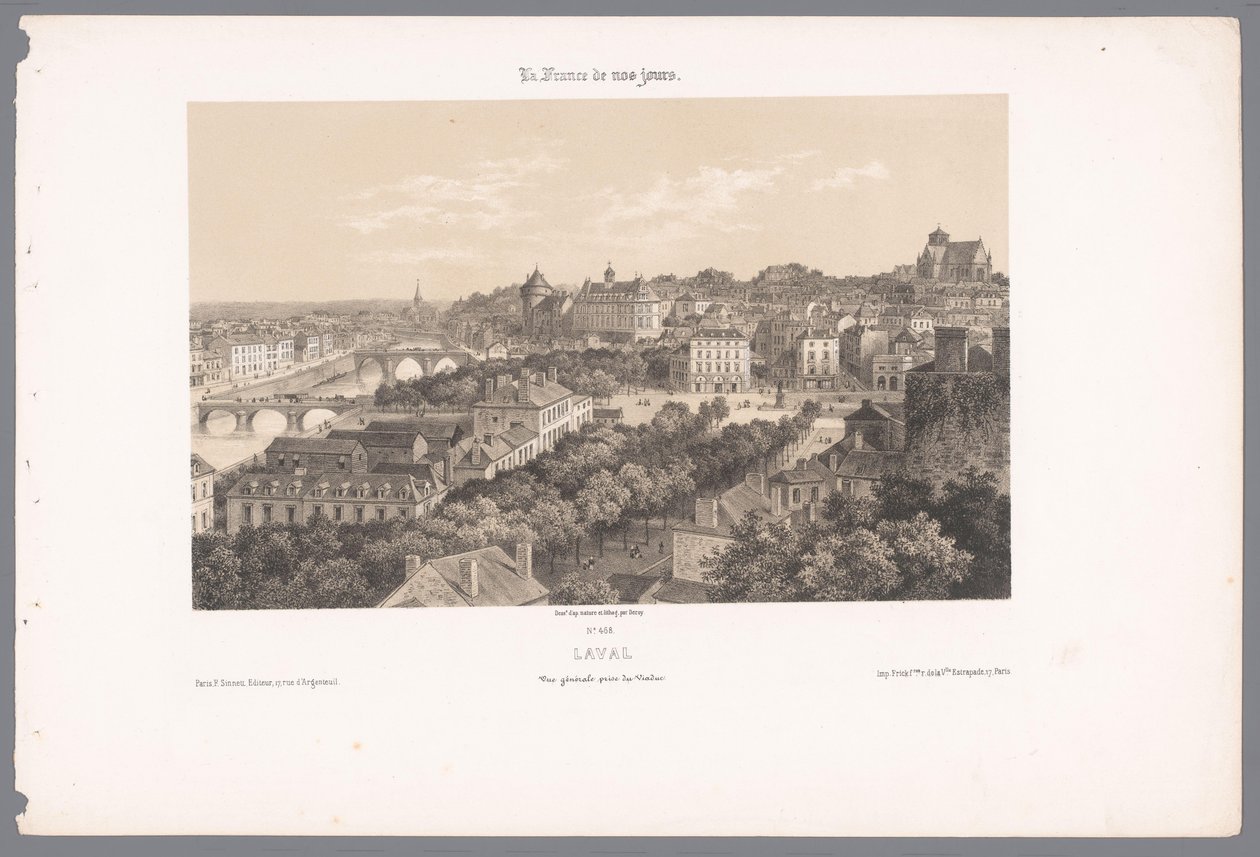 View of Laval from the Viaduct by Isodore Laurent Deroy