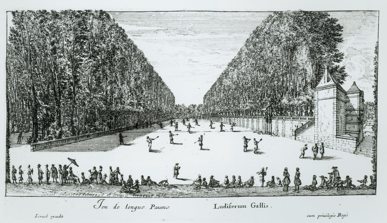 A Game of Longue Paume, 1655 by Israël Silvestre the Younger