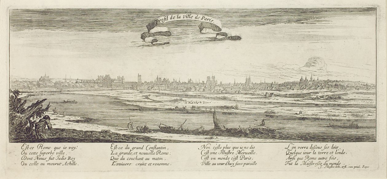 Profile of the City of Paris by Israël Silvestre the Younger