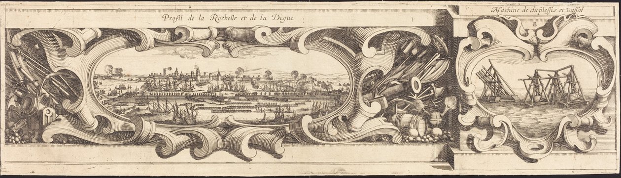 The Siege of La Rochelle (plate 16 of 16) by Israel Henriet or Abraham Bosse after Jacques Callot