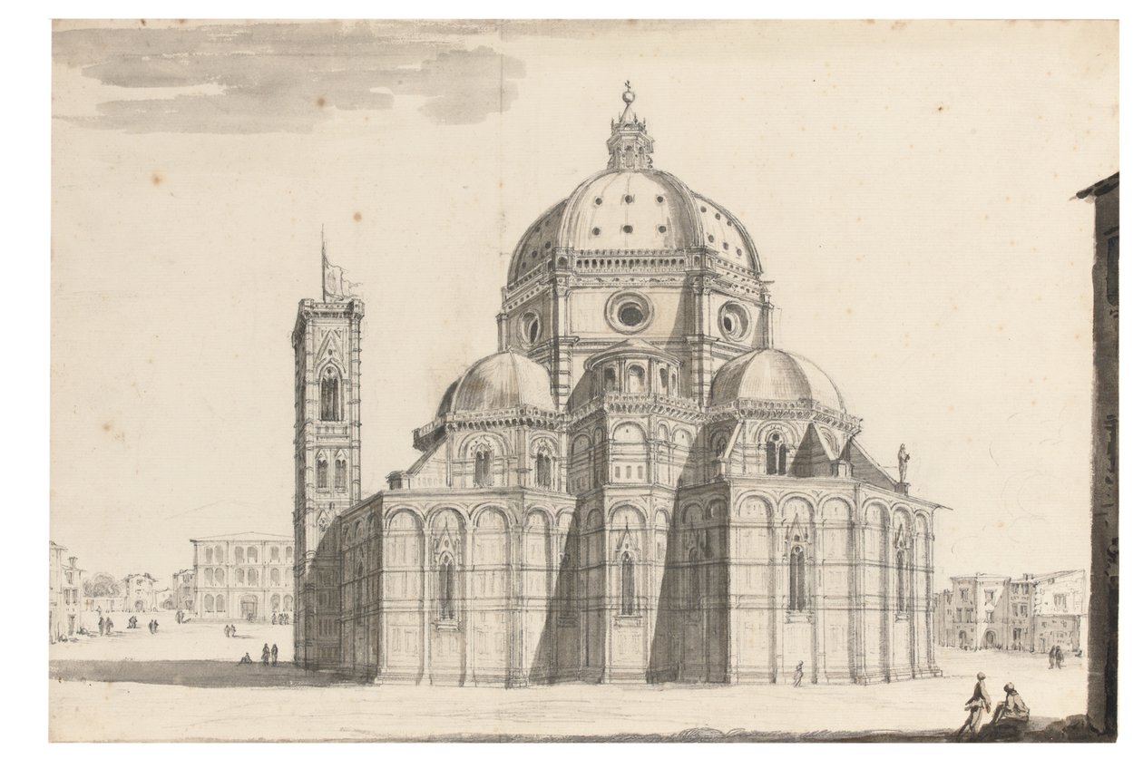 The Duomo and Campanile, Florence by Israel the Younger Silvestre
