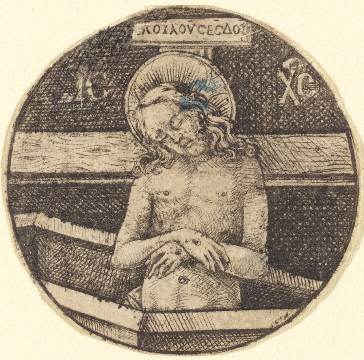 Christ as the Man of Sorrows, c. 1470-1480 by Israhel van Meckenem