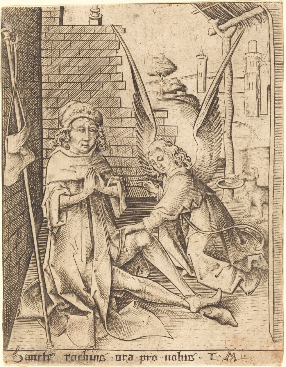 Saint Roch by Israhel van Meckenem