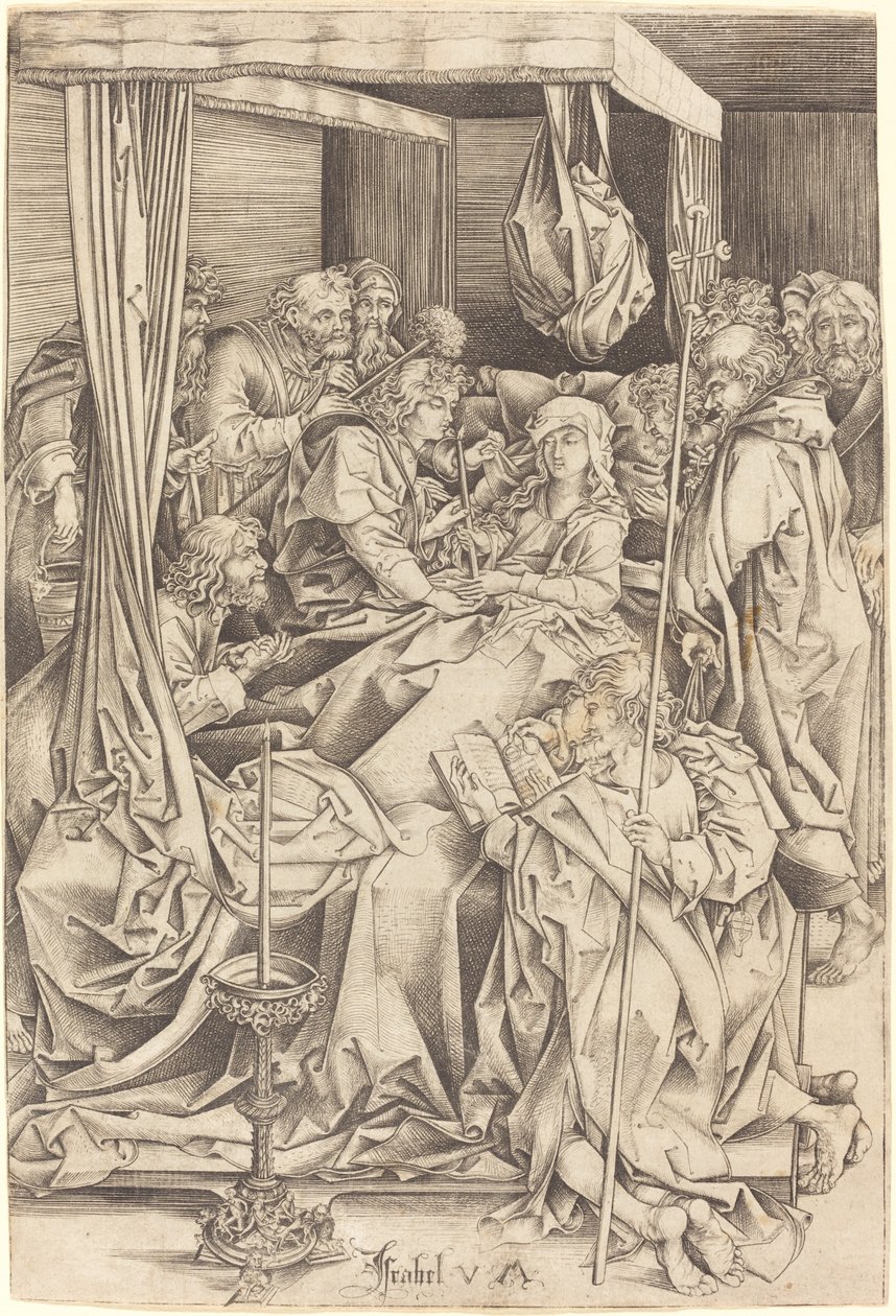 The Death of the Virgin by Israhel van Meckenem