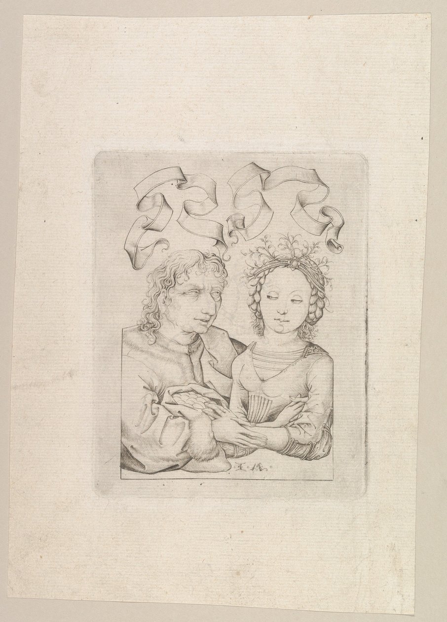 The Ill-Matched Couple by Israhel van Meckenem