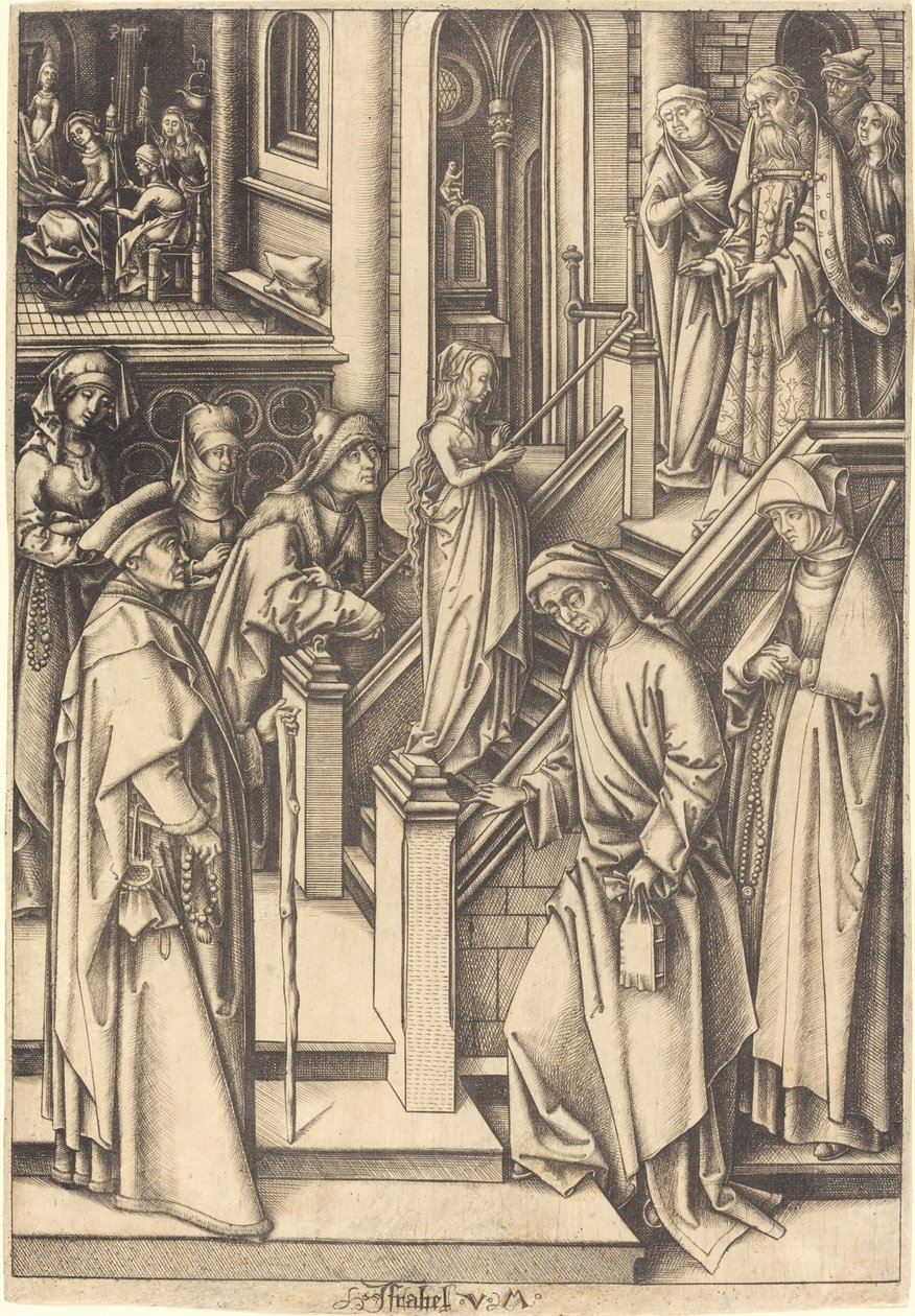 The Presentation of the Virgin, c. 1490-1500 by Israhel van Meckenem
