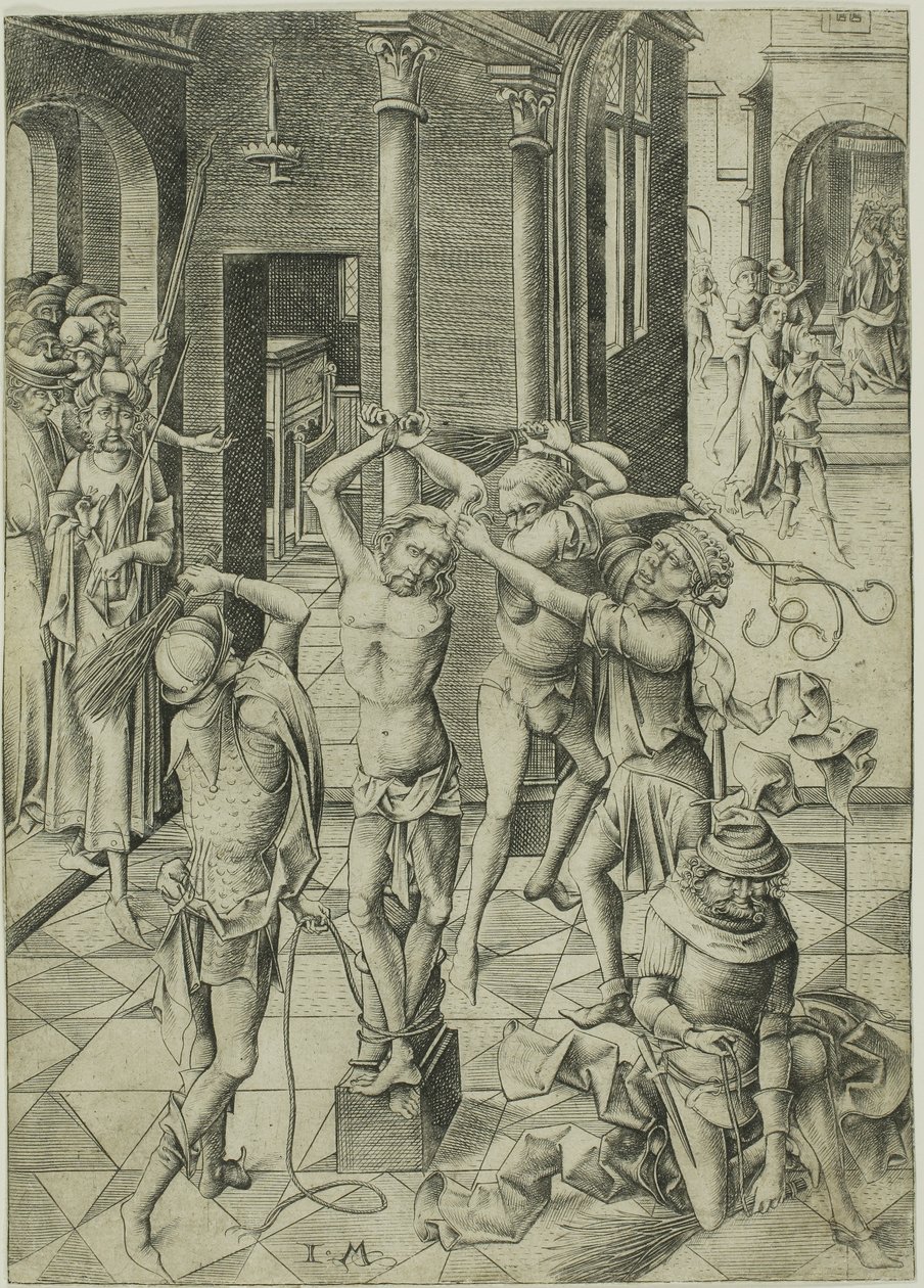 The Flagellation by Israhel van Meckenem the younger