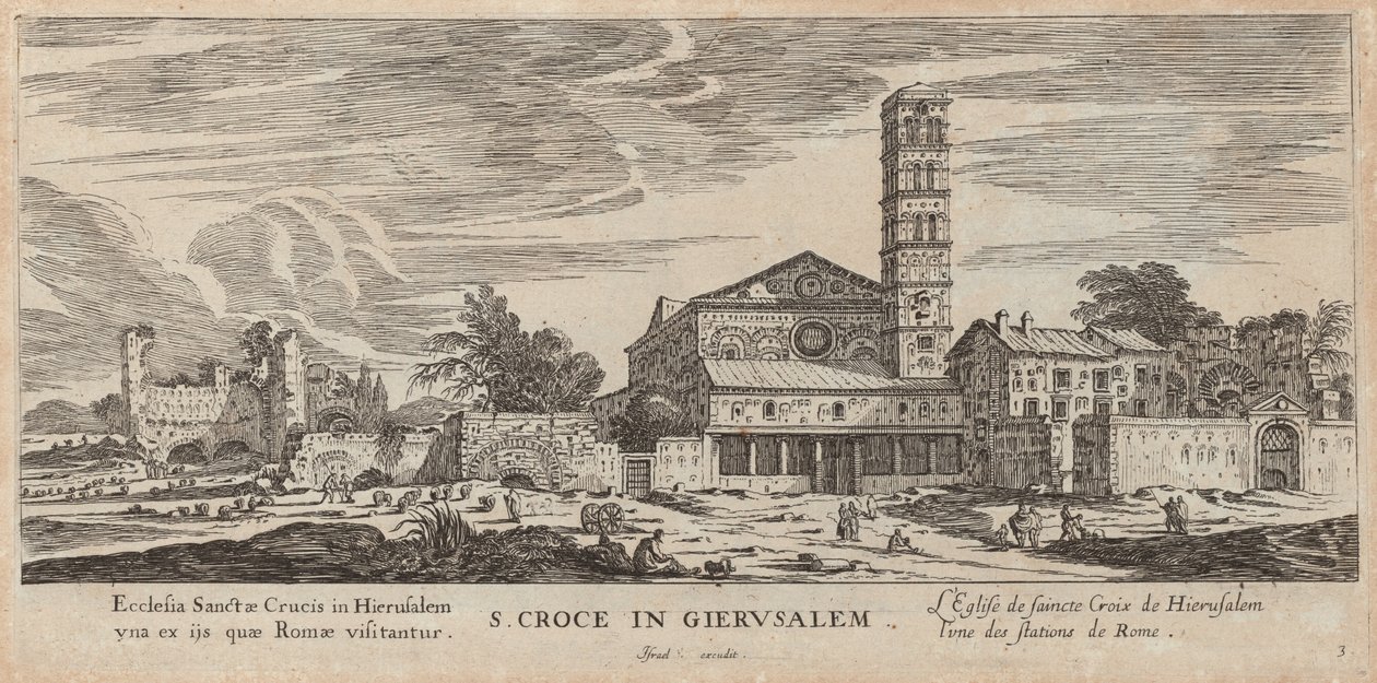 S. Croce in Jerusalem by Israël Silvestre
