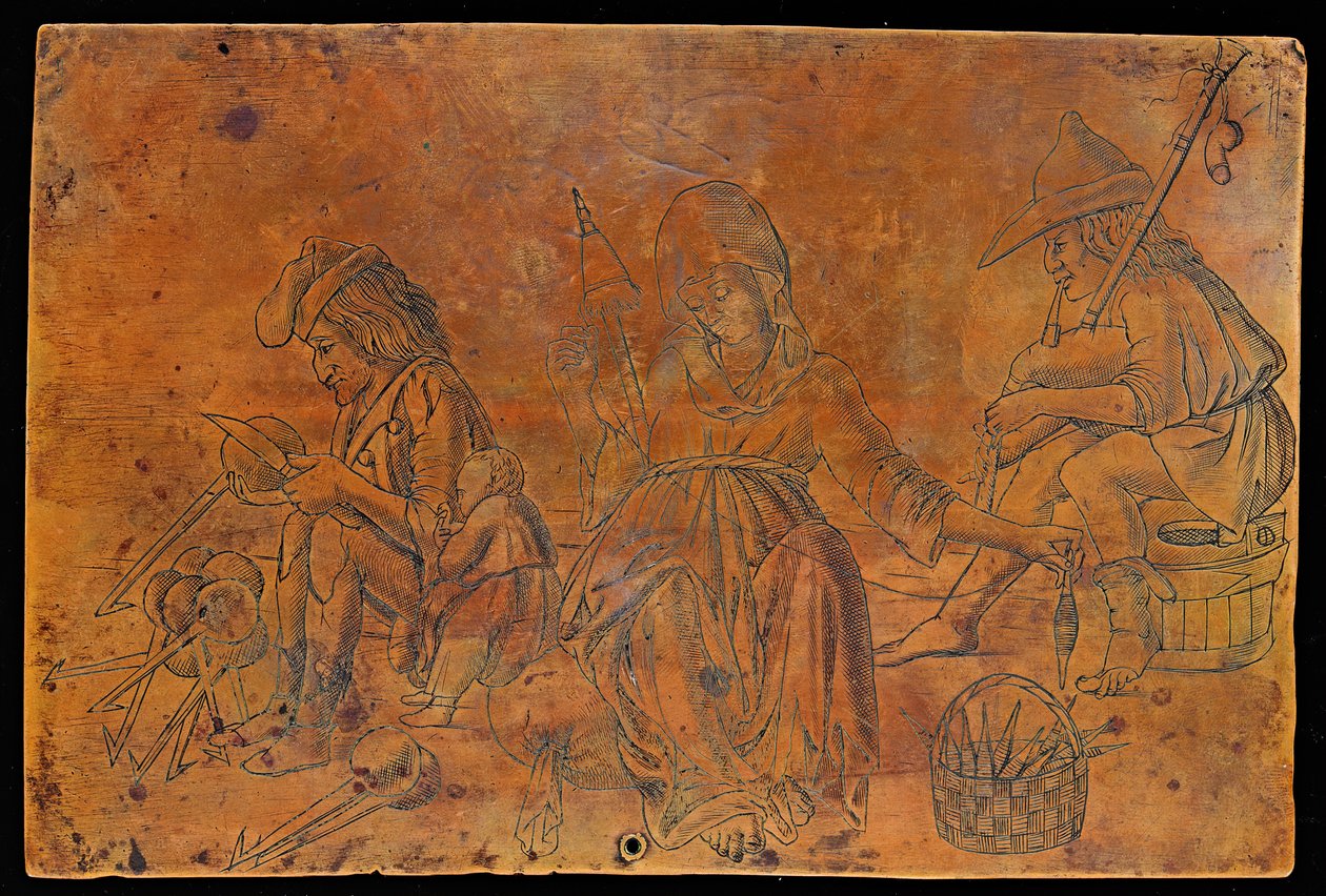 Various Occupations [recto] by Italian 15th Century