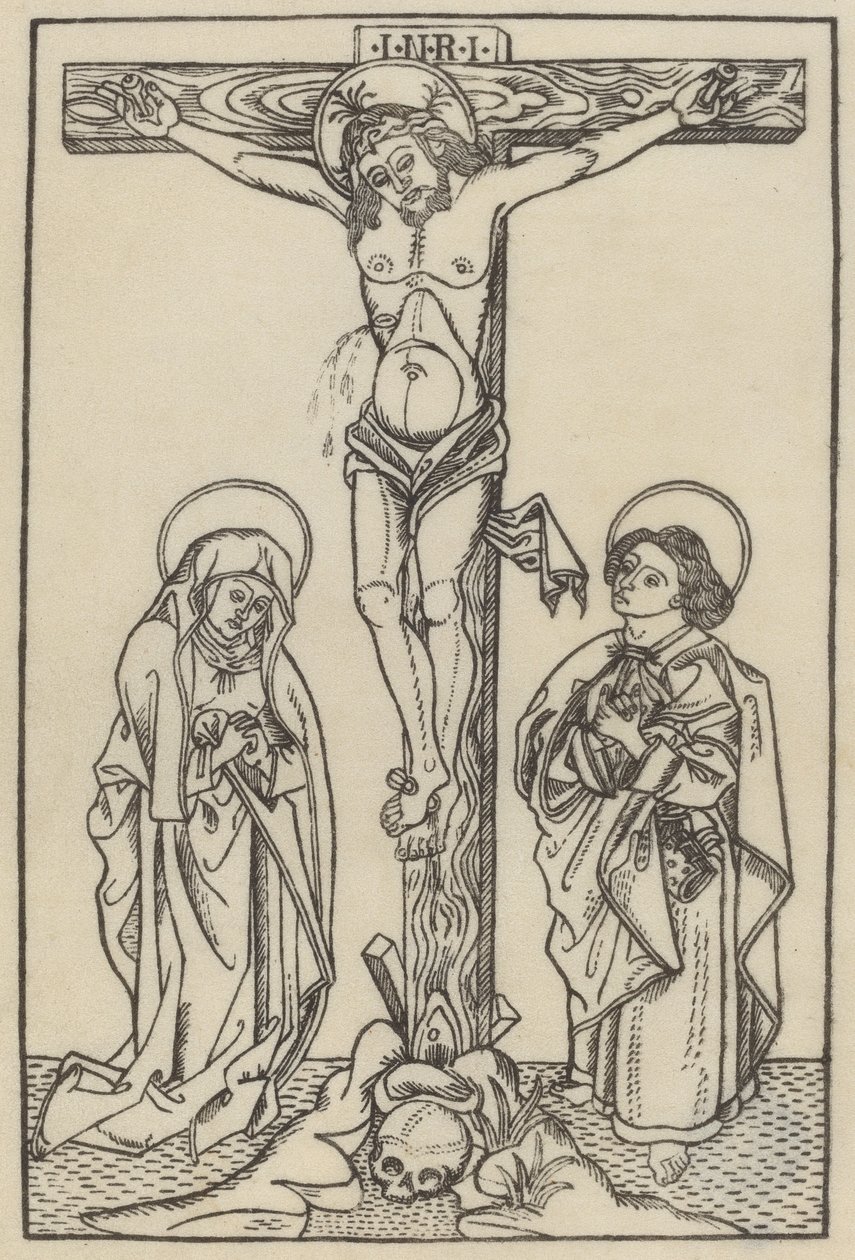 Christ on the Cross by Italian 15th Century or Master I.D.