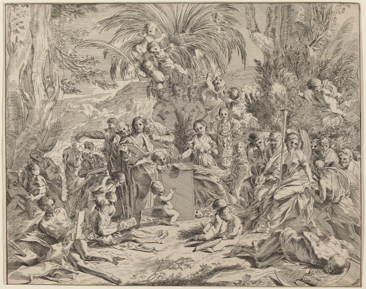 Allegory of Painting by Italian 17th Century, after Pietro Testa