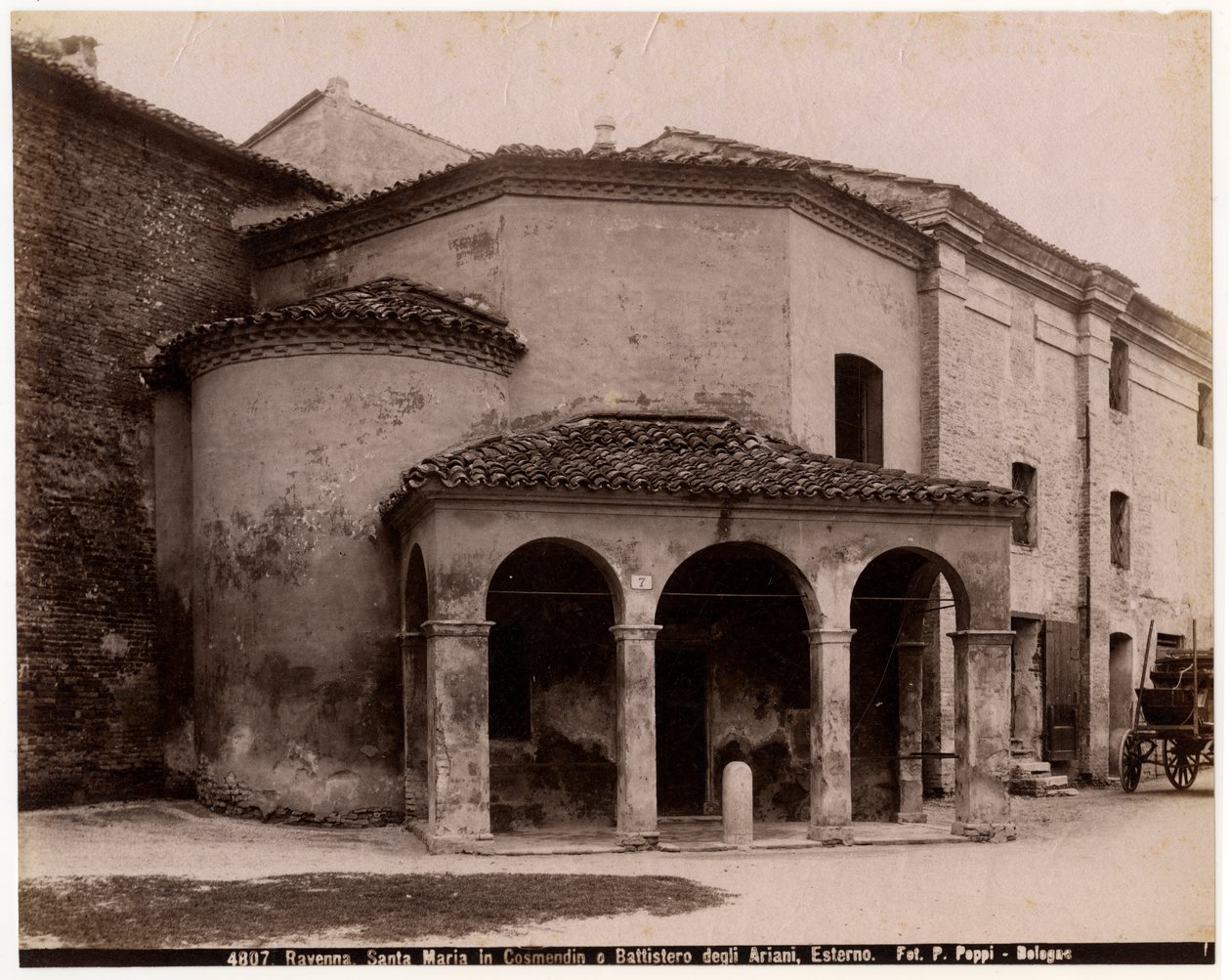 Church of St Mary in Cosmedin or Baptistery of Arians, Ravenna, Emilia-Romagna, Italy, photograph by Pietro Poppi by Italian Photographer