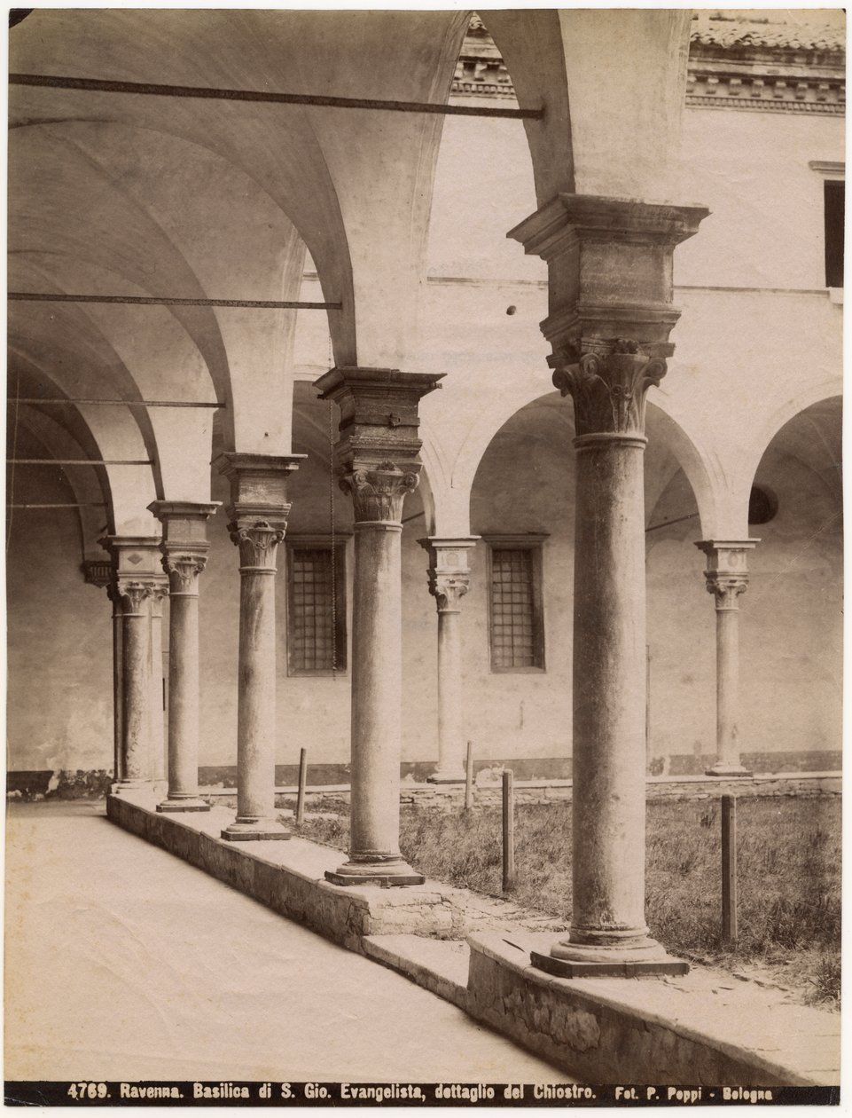 Cloister in Church of St John Evangelist, Ravenna, Emilia-Romagna, Italy by Italian Photographer
