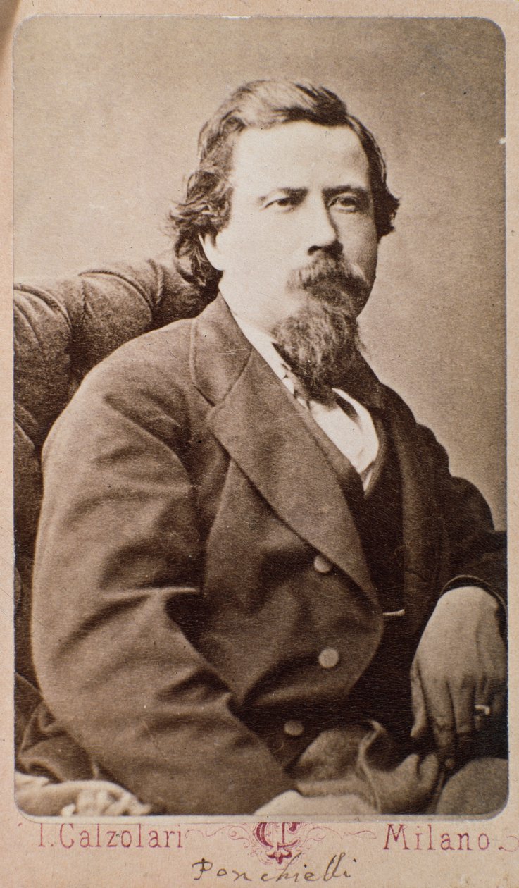 Portrait of Italian composer Amilcare Ponchielli by Italian Photographer