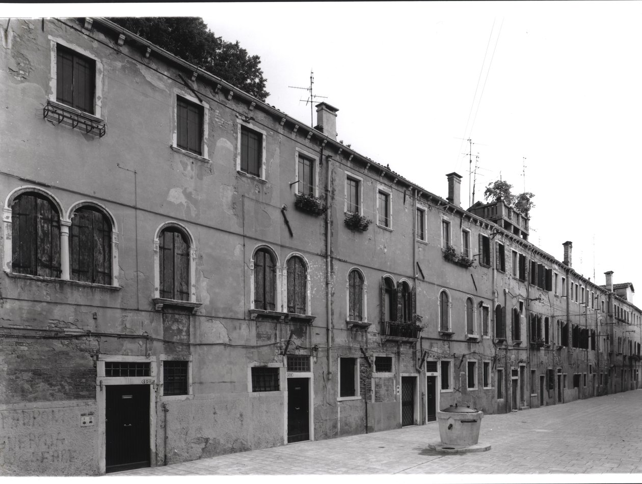 Row of Houses on the Calle Riello, Venice by Italian Photographer