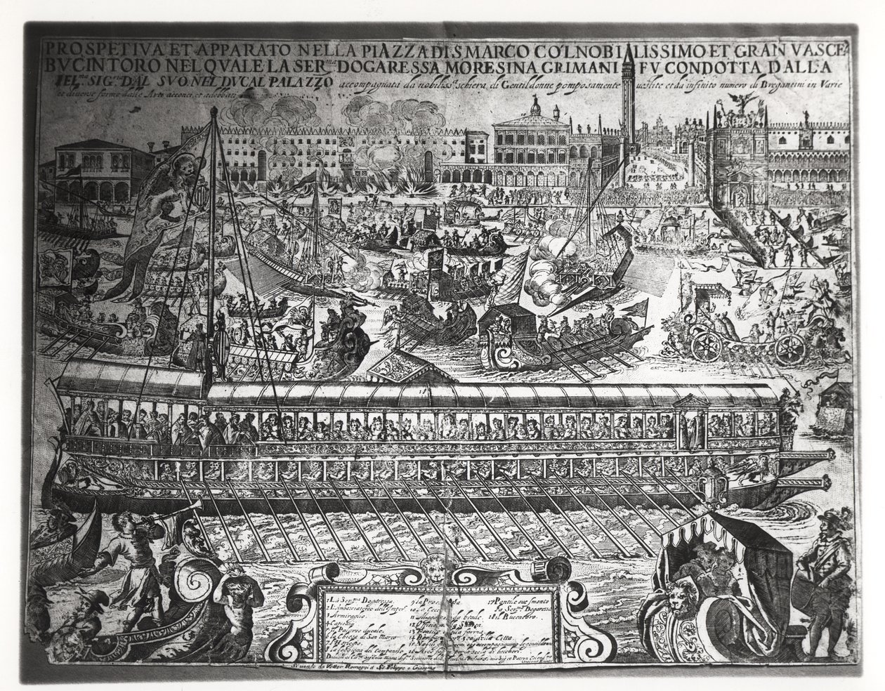 A Regatta with the Dogess Moresina Grimani in the Bucintoro by Italian School