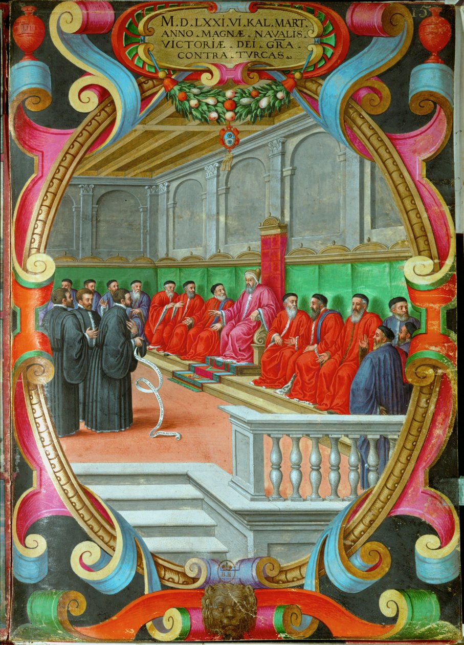 A Meeting of the Grand Council of Venice Presided by the Doge Sebastiano Venier by Italian School