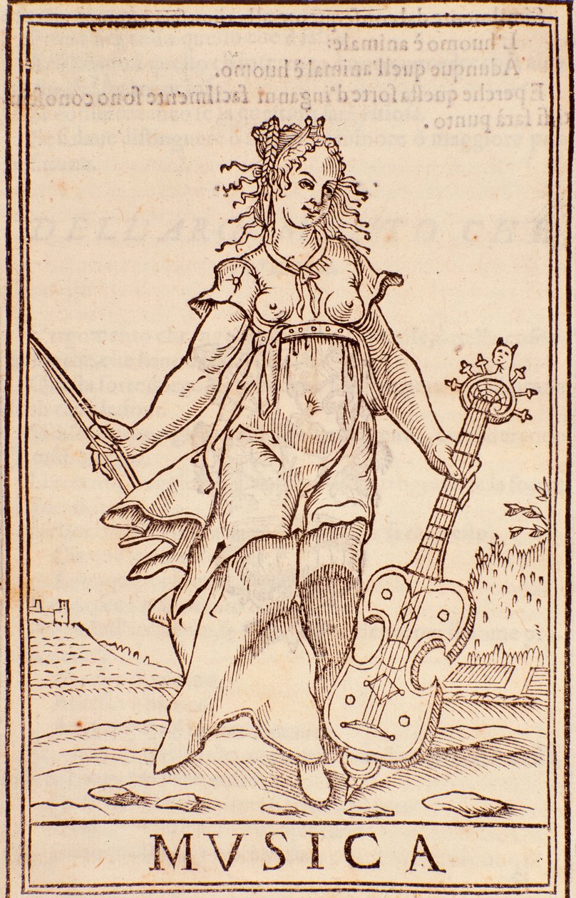 Allegory of music, page from 