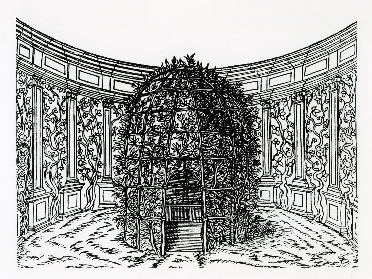An Arbour, from Hypnerotomachia Poliphili, attributed to Francesco Colonna, published 1499 by Italian School